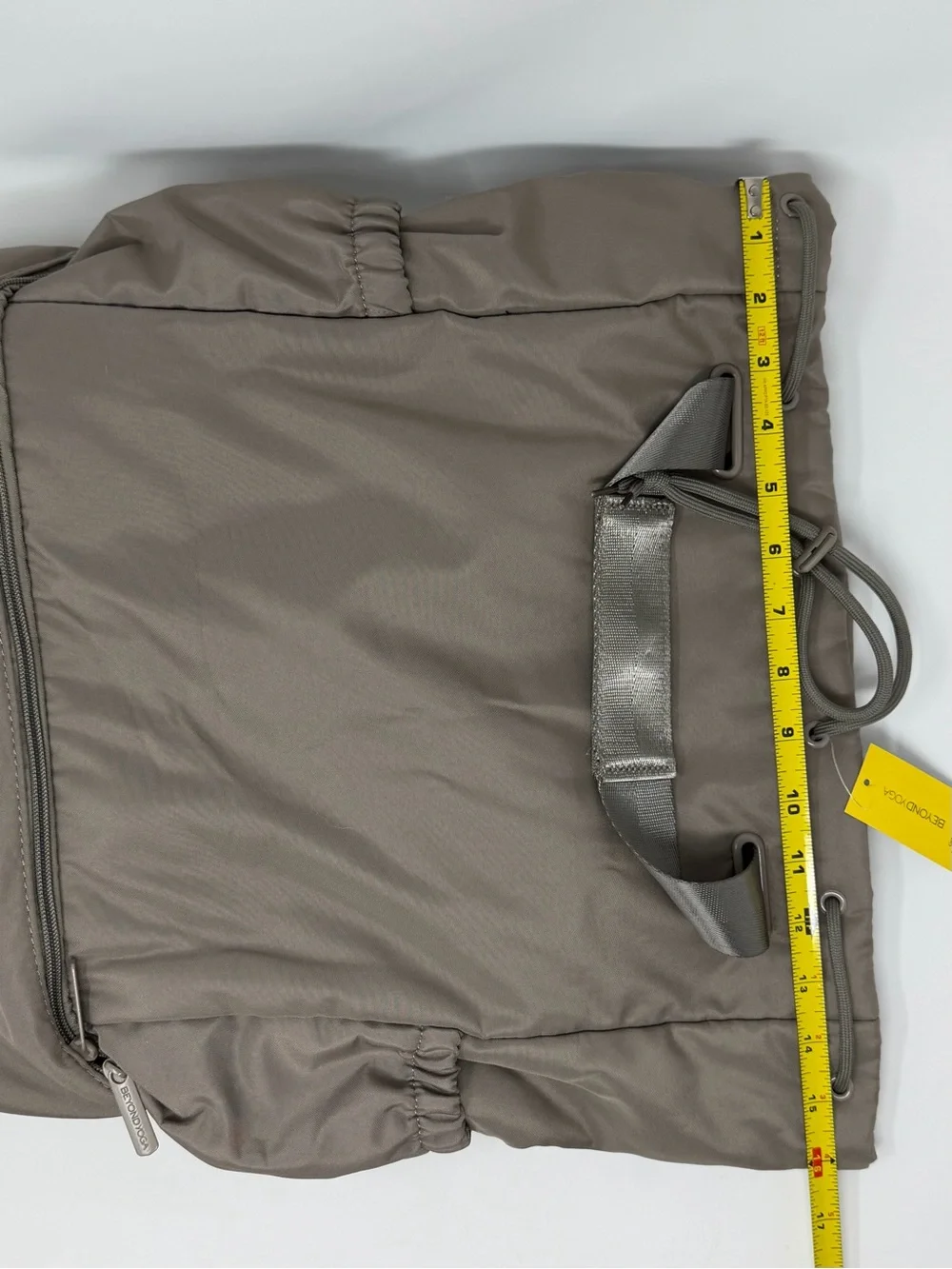 NWT Beyond Yoga Birch Drawstring Backpack with Bottom Compartment